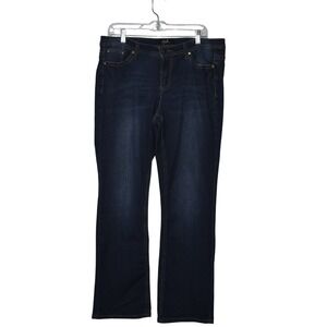 Earl Jeans Dark Wash Denim Jeans Bootcut Comfort Stretch Womens Size